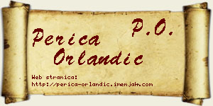 Perica Orlandić vizit kartica